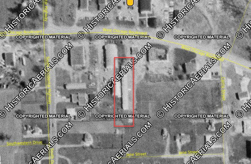 Jack Pine Drive-In and Motel - 1958 Aerial